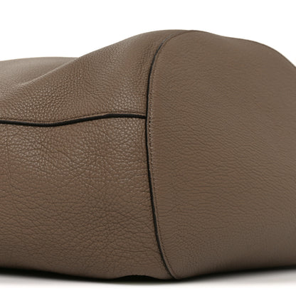 Khaite Pebbled Sport Calfskin Medium Lotus Tote Mokka 9 of 10
