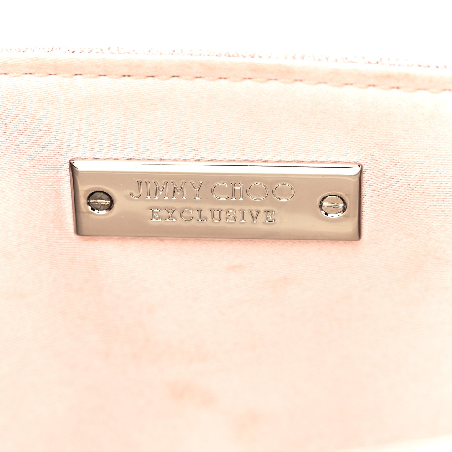 Glitter Fabric Emmie Clutch Ballet Pink
