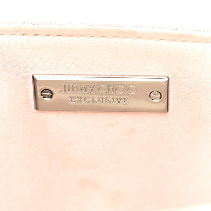 Jimmy Choo Glitter Fabric Emmie Clutch Ballet Pink 6 of 12