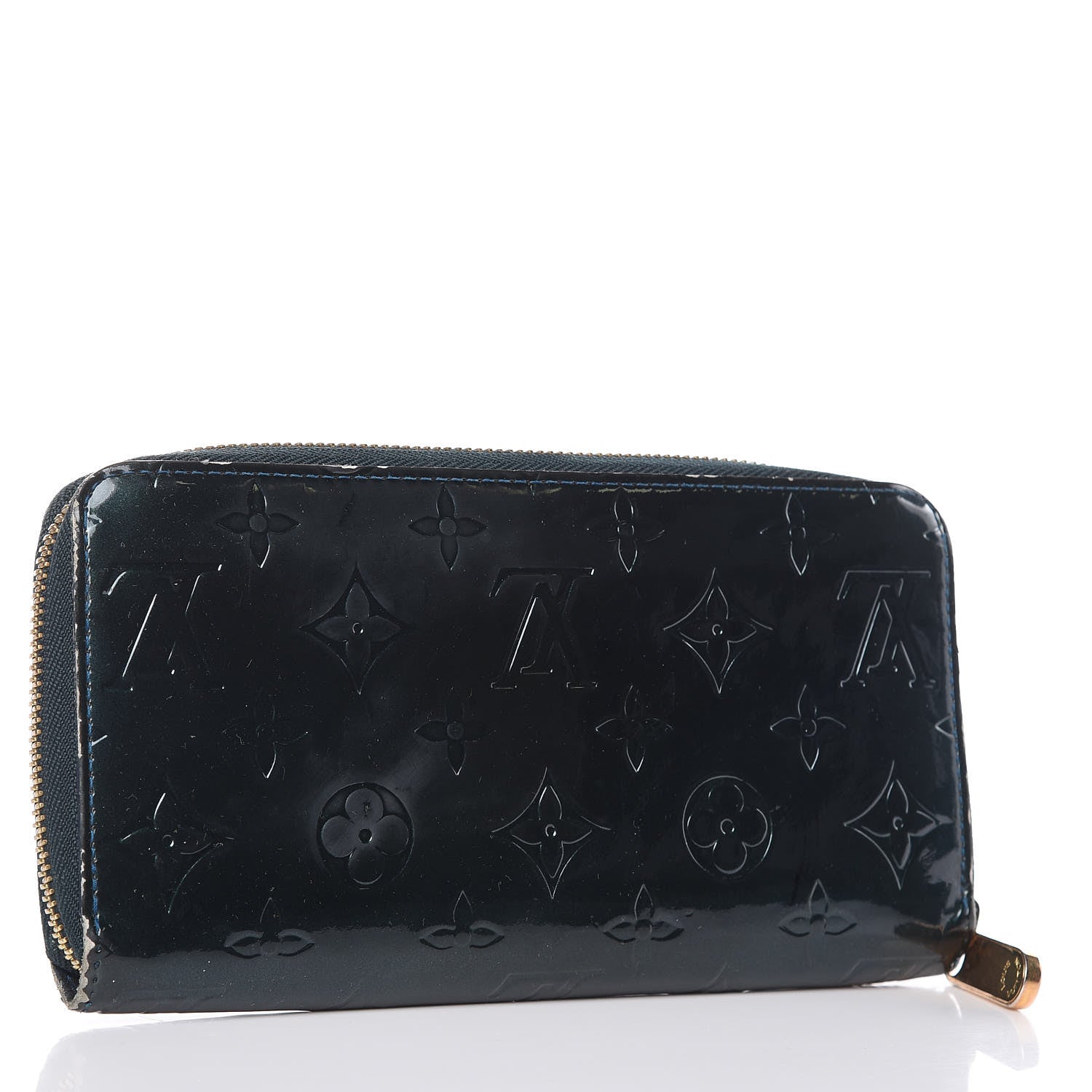 Louis Vuitton Vernis Zippy Wallet Blue Nuit 3 of 13