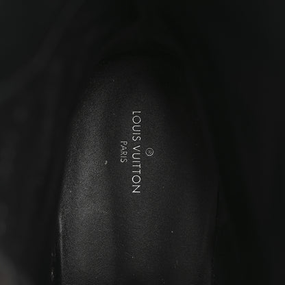Louis Vuitton Suede Calfskin Monogram Laureate Platform Desert Boots 41 Black 7 of 10