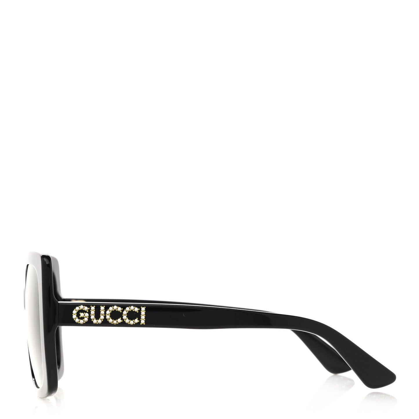 Crystal Square Frame GG Sunglasses GG0418S Black