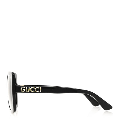 Gucci Crystal Square Frame GG Sunglasses GG0418S Black 4 of 9