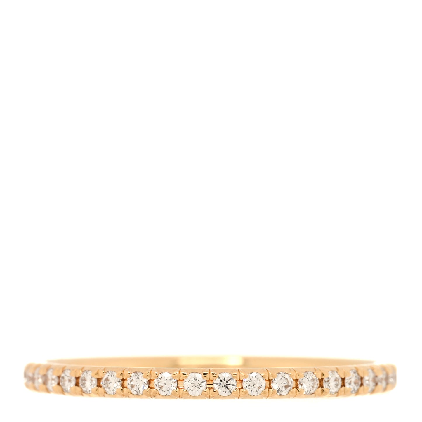 18K Yellow Gold Diamond .31ctw Soleste Full Eternity Band Ring 49 5