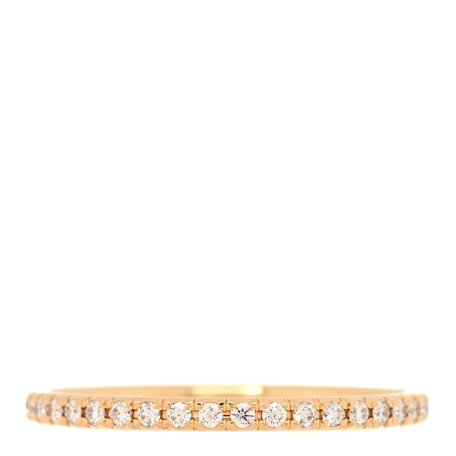 Tiffany 18K Yellow Gold Diamond .31ctw Soleste Full Eternity Band Ring 49 5 3 of 5