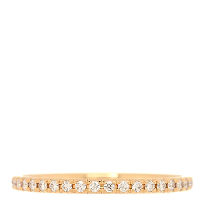 Tiffany 18K Yellow Gold Diamond .31ctw Soleste Full Eternity Band Ring 49 5 3 of 5