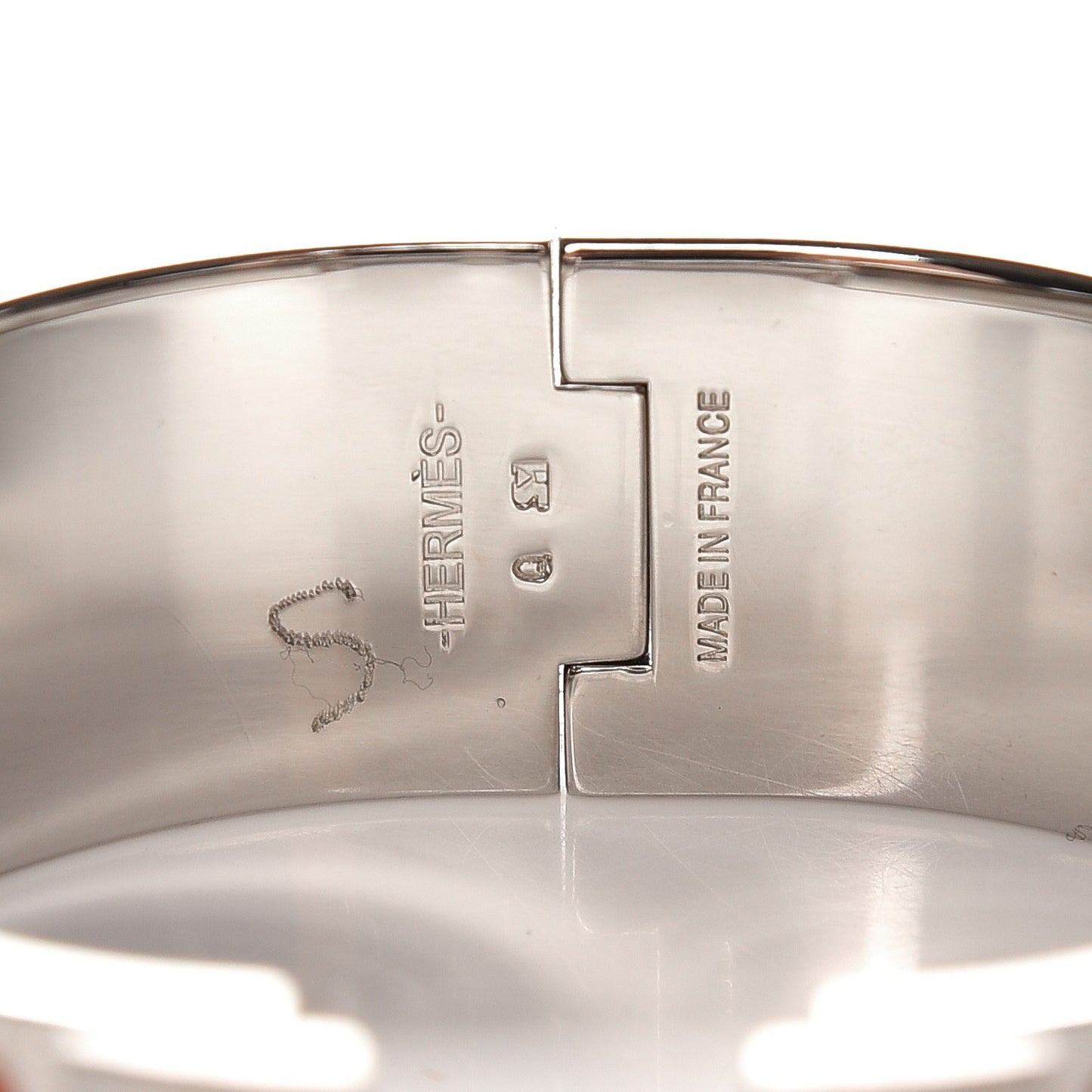 Enamel Wide Clic Clac H Bracelet PM Rose Saumon