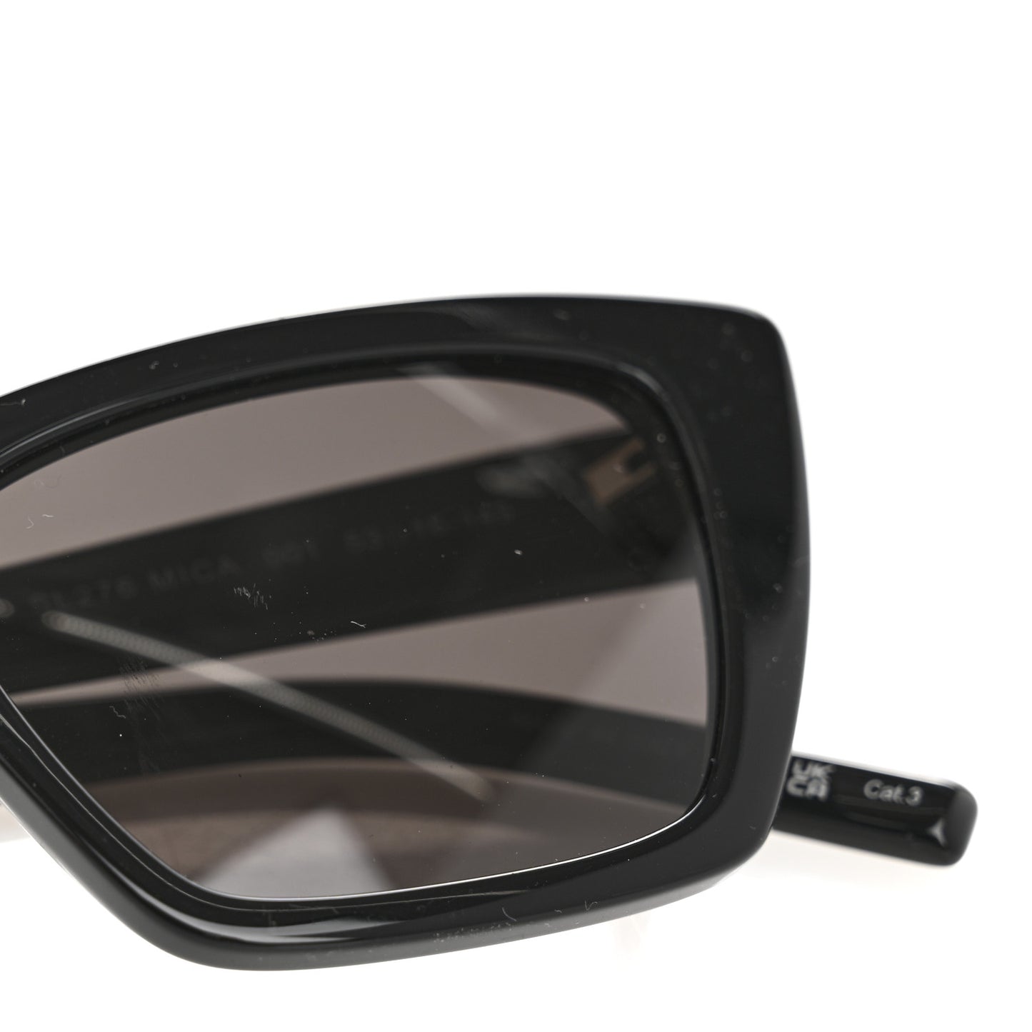 Acetate Mica Cat Eye Sunglasses SL 276 Black
