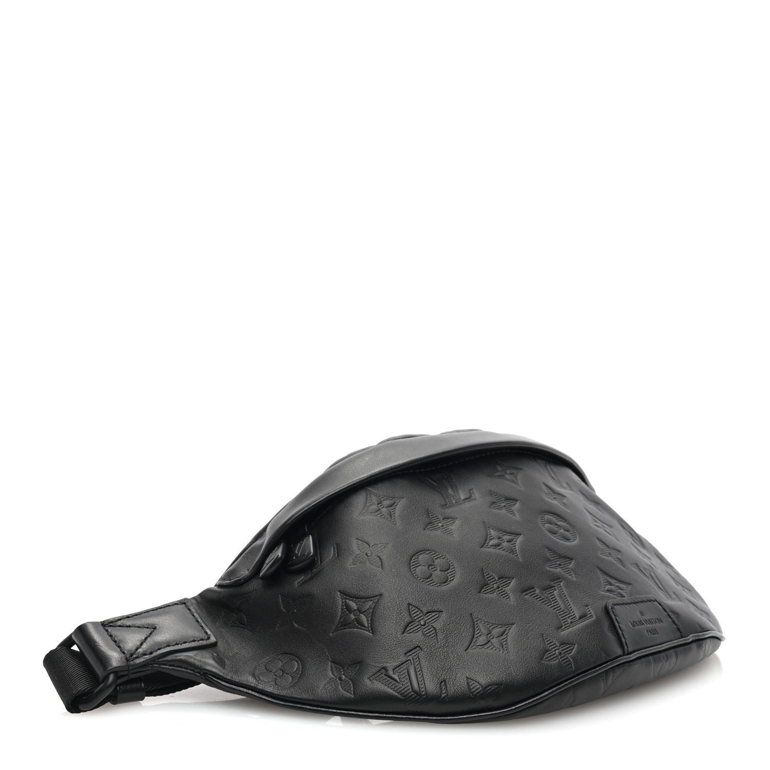 Louis Vuitton Calfskin Monogram Shadow Discovery Bumbag Black 4 of 9