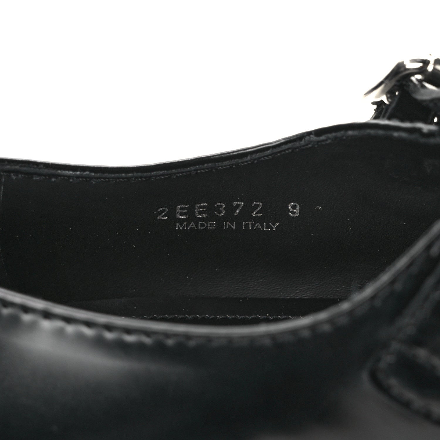 Prada Spazzolato Mens Mary Jane T Strap 40mm Loafers 9 Black 8 of 9