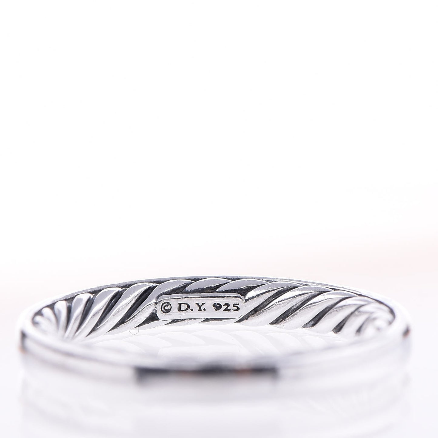 Sterling Silver 3mm Cable Classics Band Ring 54 7