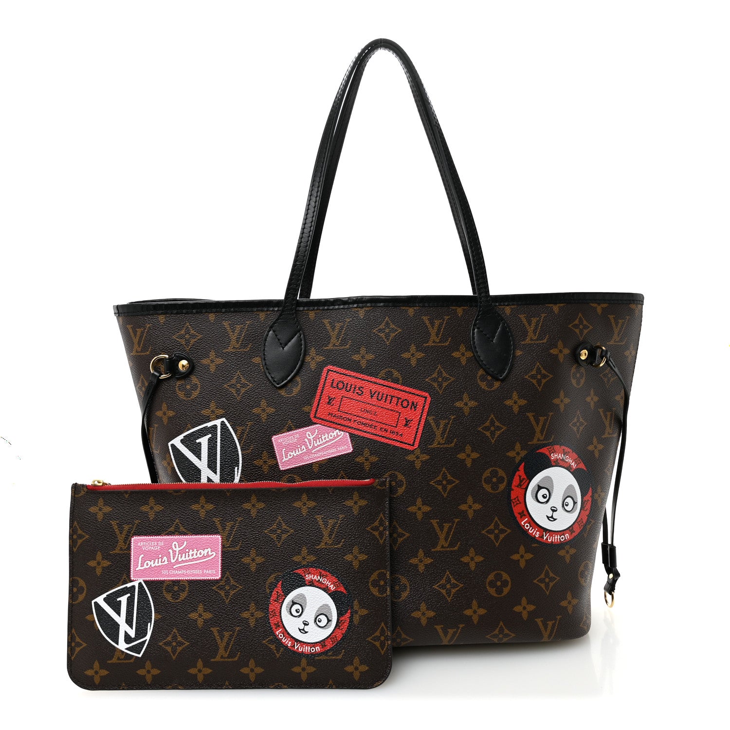 Louis Vuitton Monogram My LV World Tour Neverfull MM 3 of 11