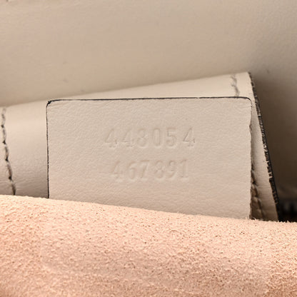 Gucci Calfskin Matelasse Small GG Marmont Tote White 8 of 17