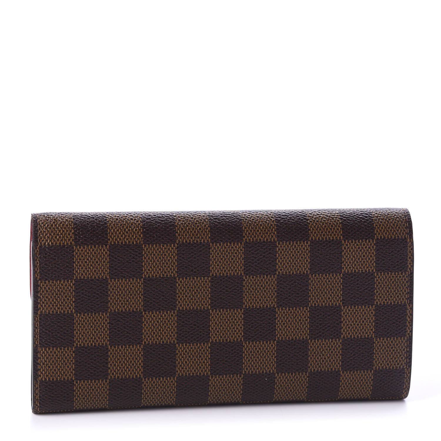 Louis Vuitton Damier Ebene Emilie Wallet Red 3 of 10