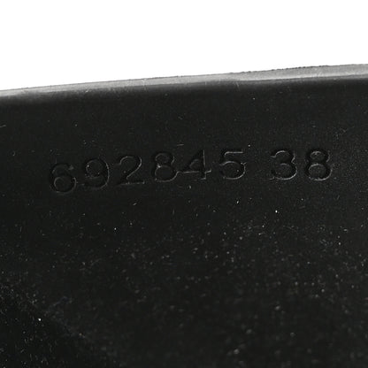 Gucci Soft Rubber Womens Interlocking G Platform 42mm Slide Sandals 38 Black 9 of 10