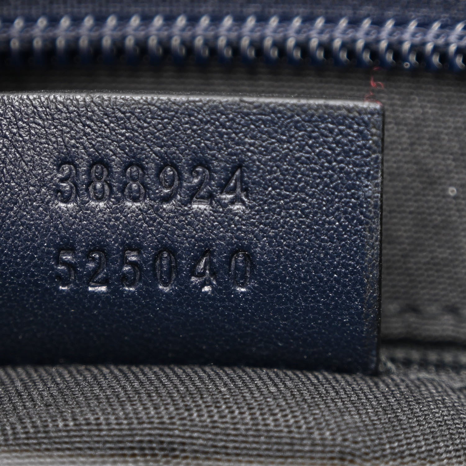 Gucci GG Plus Monogram Medium Flat Messenger Bag Navy 7 of 10