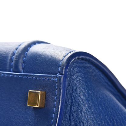 Celine Supple Calfskin Medium Phantom Luggage Royal Blue 10 of 14
