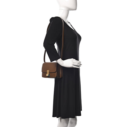 Celine Box Calfskin Small Classic Box Flap Bag Camel 2 of 10