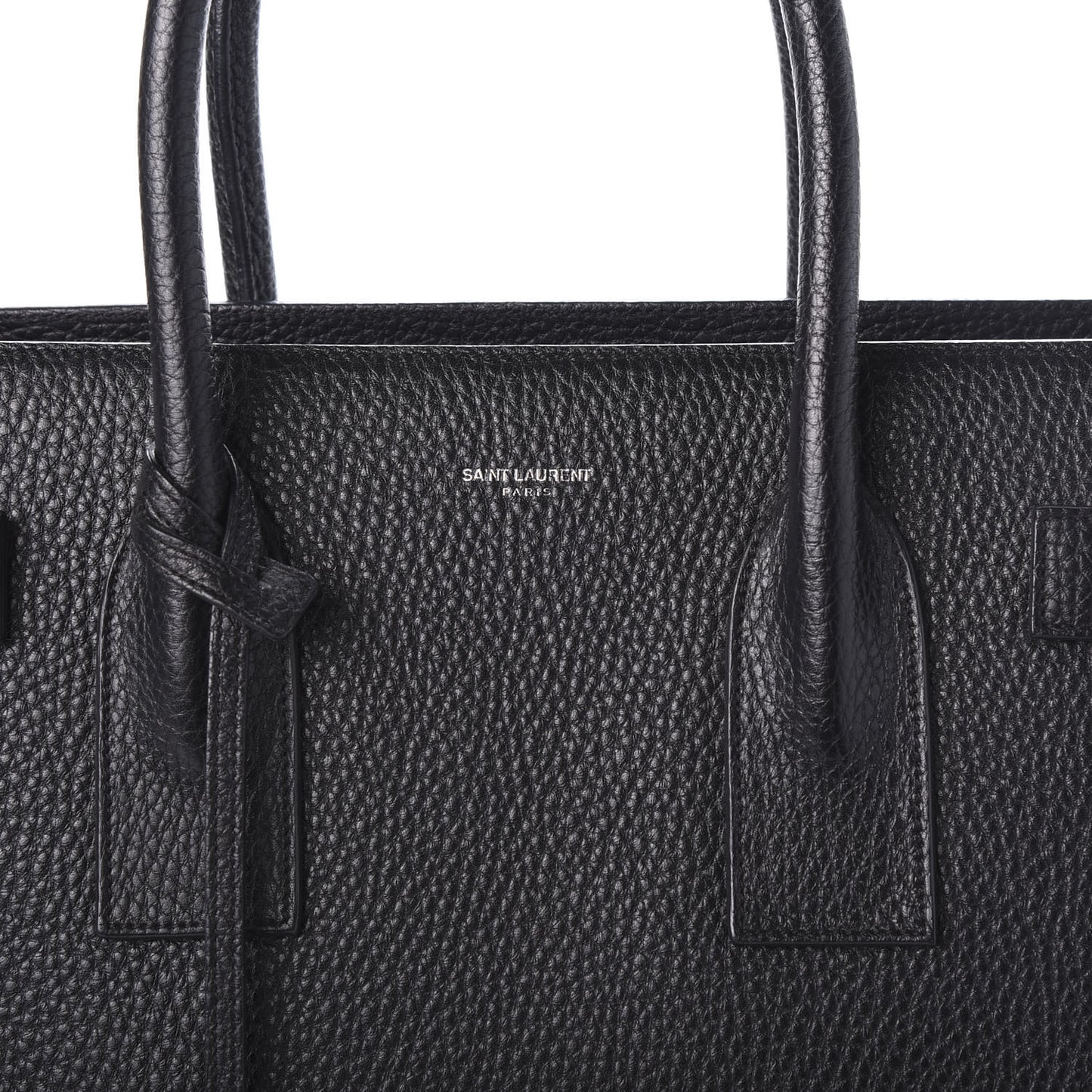 Grained Calfskin Large Sac De Jour Carryall Black