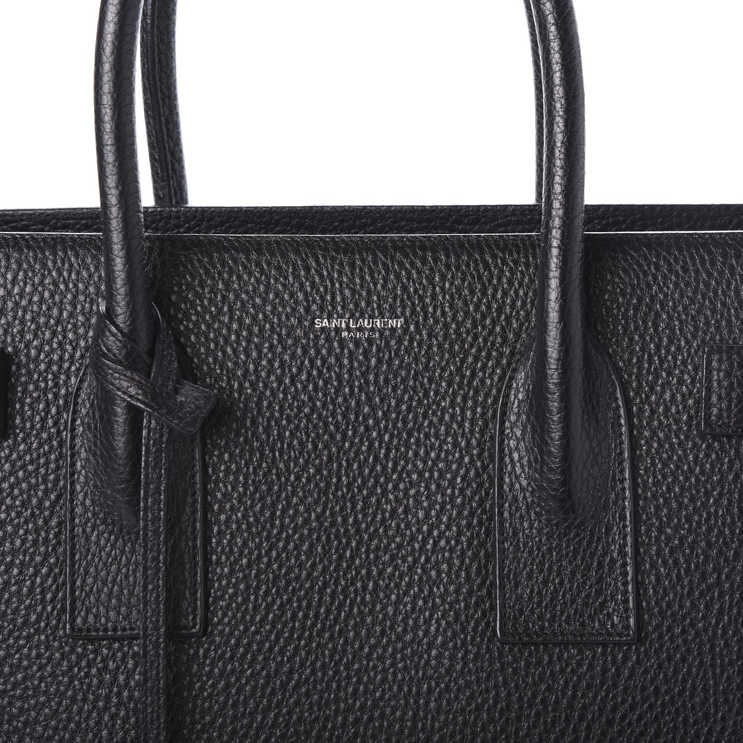 Saint Laurent Grained Calfskin Large Sac De Jour Carryall Black 6 of 10
