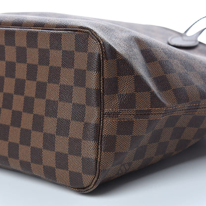 Louis Vuitton Damier Ebene Neo Neverfull MM Rose Ballerine 10 of 11