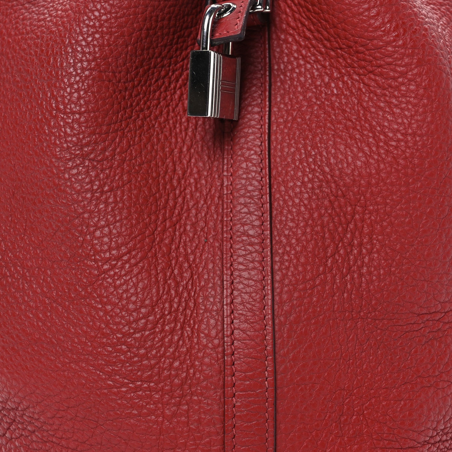 Hermes Taurillon Clemence Picotin Lock 22 MM Brique 8 of 10