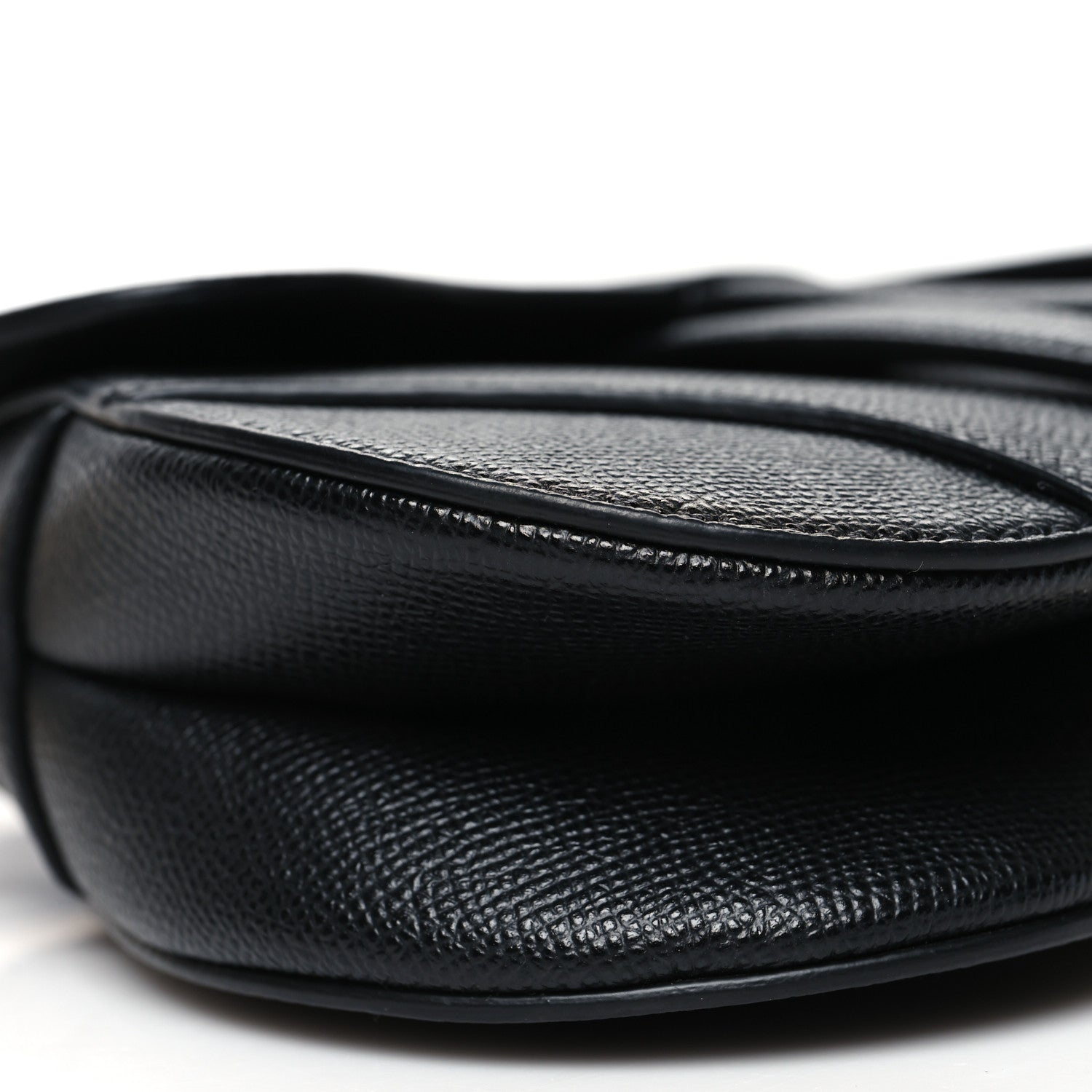 Christian Dior Grained Calfskin Mini Saddle Bag Black 9 of 11