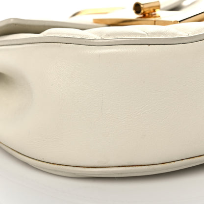 Chloe Calfskin Quilted Drew Bijou Shoulder Bag Natural White 8 of 11