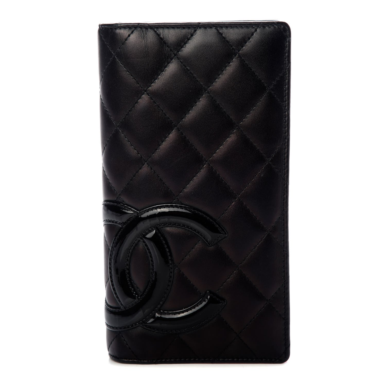 Chanel Calfskin Quilted Cambon Yen Wallet Black 1 of 8