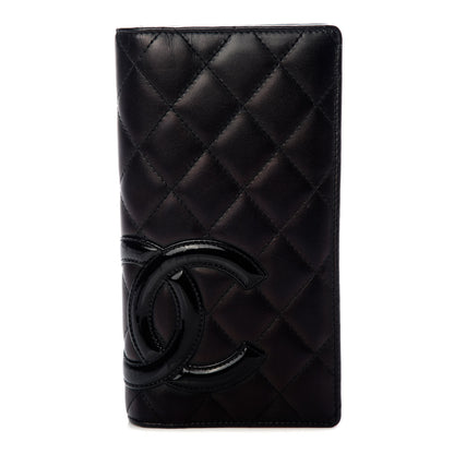 Chanel Calfskin Quilted Cambon Yen Wallet Black 1 of 8