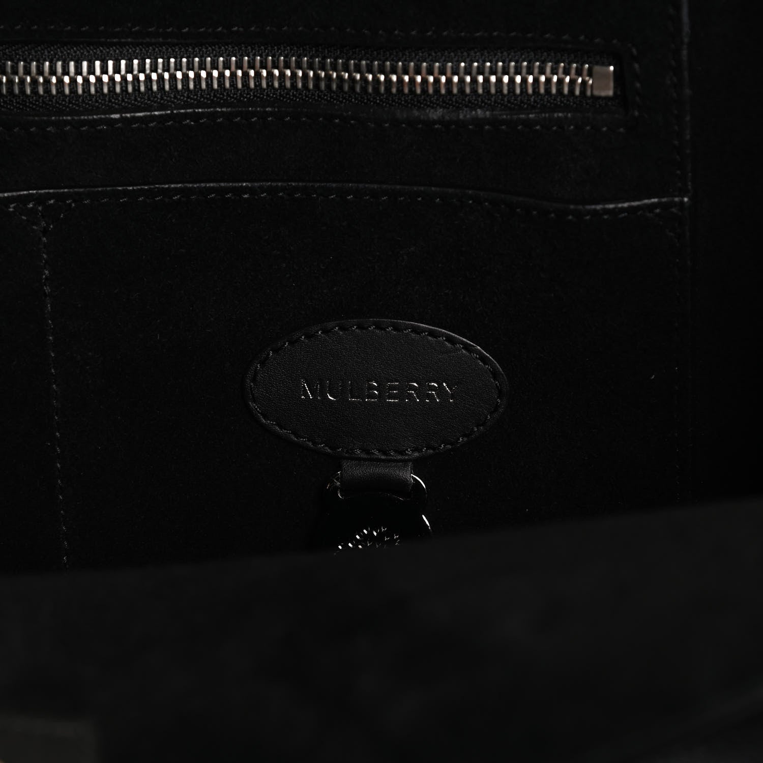 Mulberry Silky Calf Medium Willow Tote Black 6 of 12