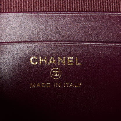 Chanel Caviar Quilted Classic Clutch With Chain Burgundy 6 of 11