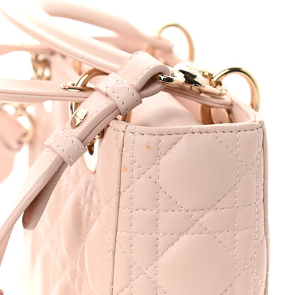 Christian Dior Lambskin Cannage Small Lucky Badges My Lady Dior Pink 7 of 12