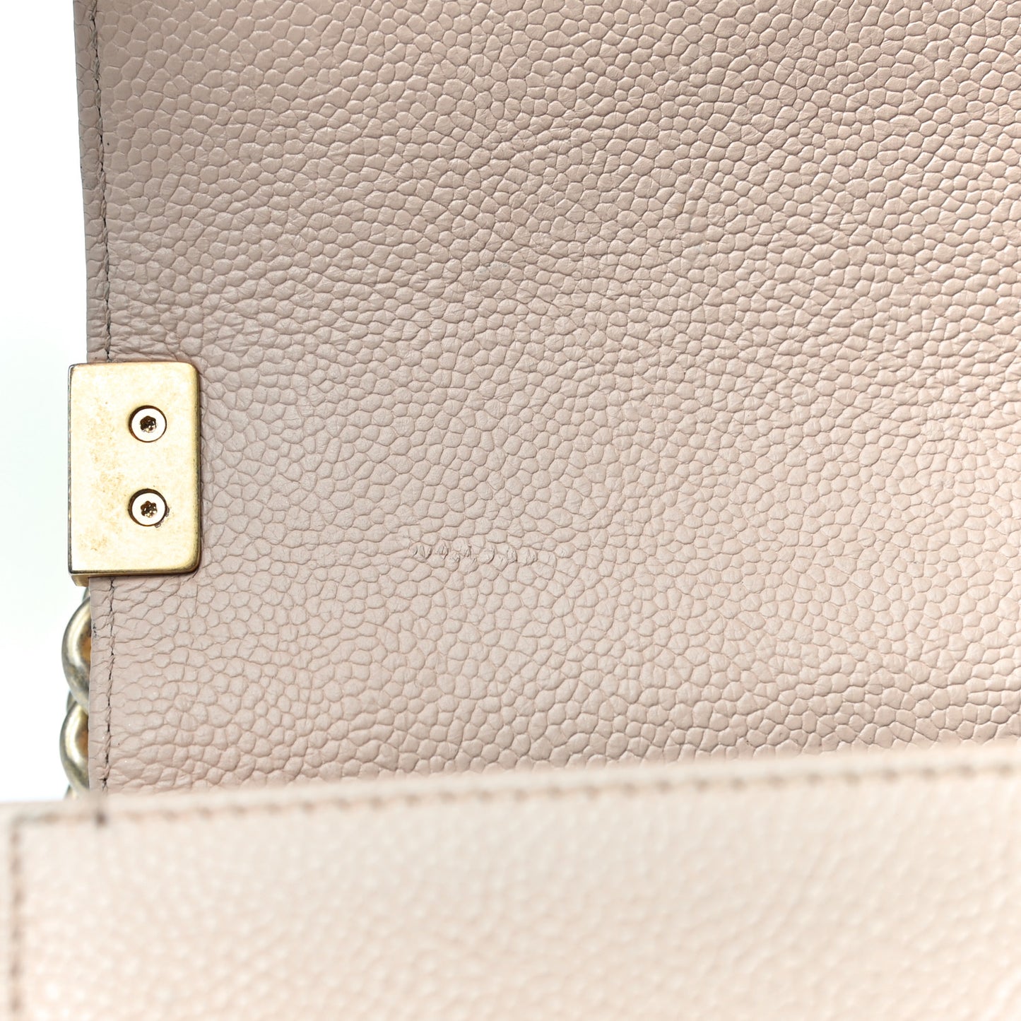 Caviar Quilted Medium Boy Flap Beige