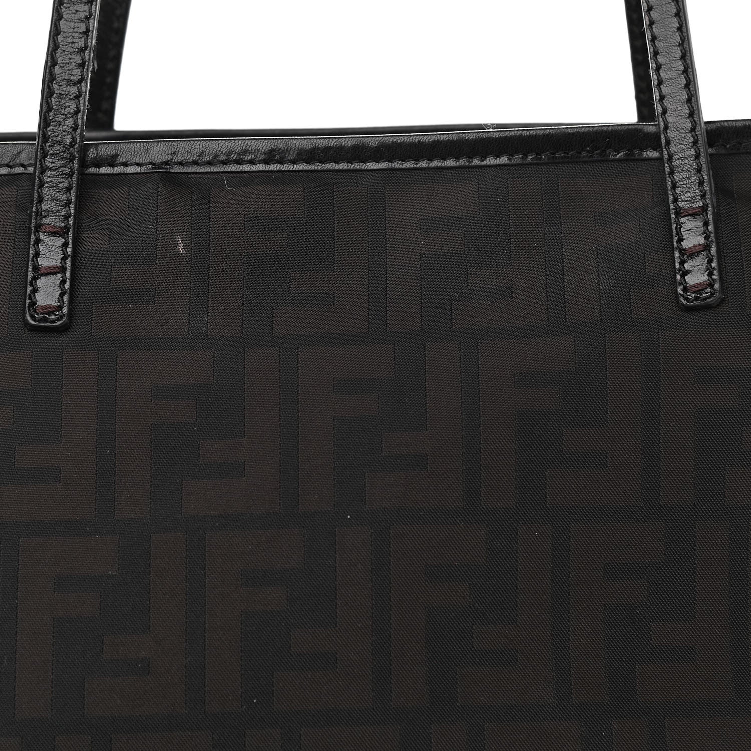 Fendi Nylon Zucca Medium Roll Tote Tobacco 9 of 22
