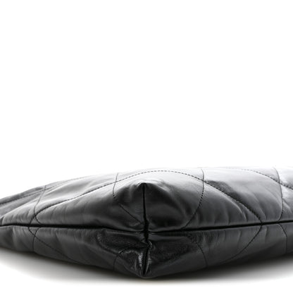 Chanel Shiny Calfskin Quilted Chanel 22 Black 10 of 11