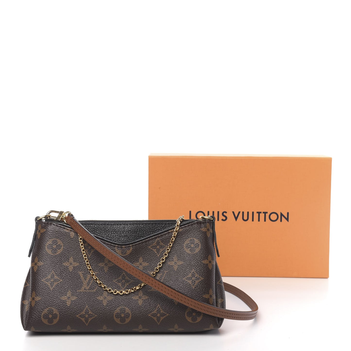 Monogram Pallas Clutch Black