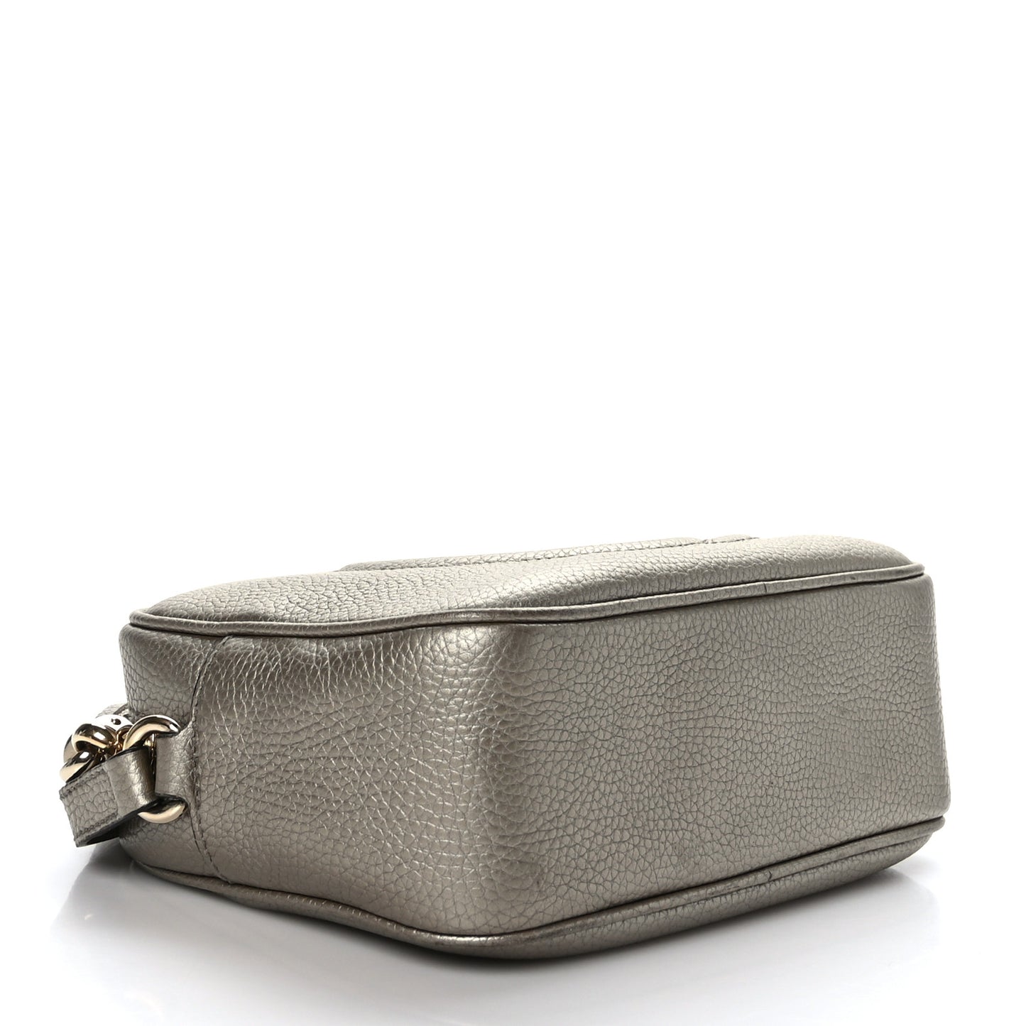 Metallic Cellarius Calfskin Small Soho Disco Bag Sasso