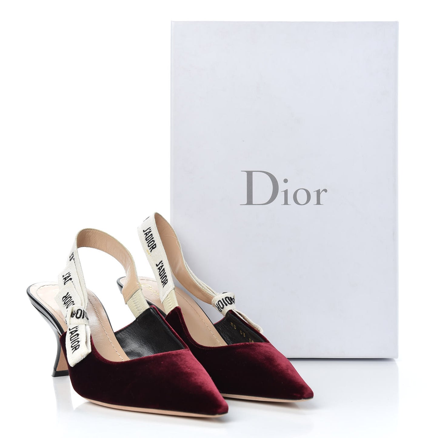 Velvet Ribbon J'Adior Slingback 65mm Pumps 39 Deep Amaranth