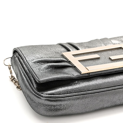 Fendi Metallic Calfskin Mia Pochette Silver 11 of 12
