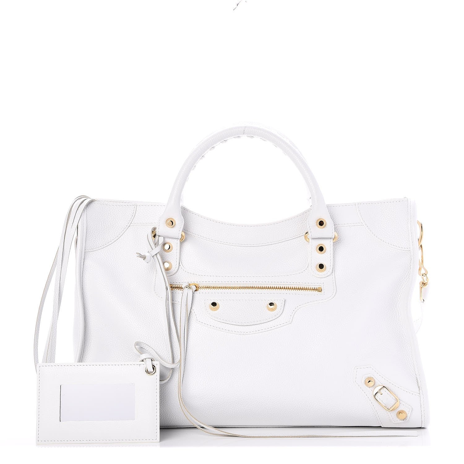 Balenciaga Vibrato Calfskin Classic Hardware City White 1 of 7