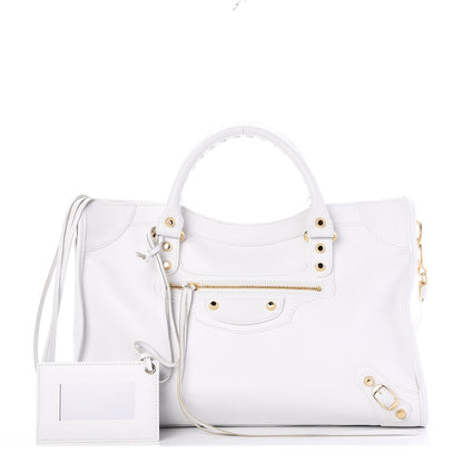 Balenciaga Vibrato Calfskin Classic Hardware City White 1 of 7