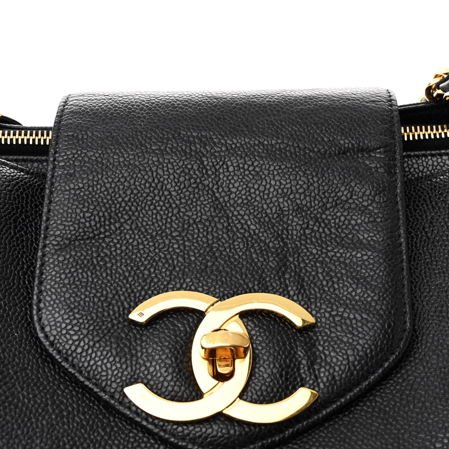 Chanel Caviar XL Weekender Bag Black 10 of 12