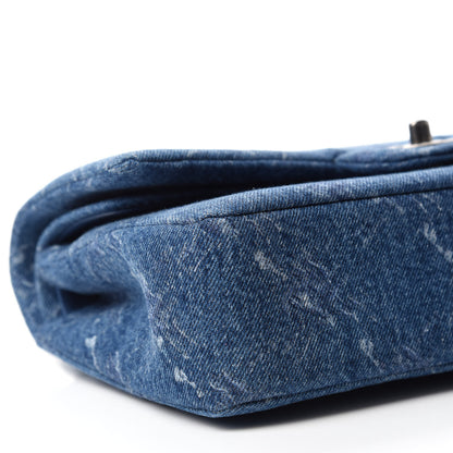 Chanel Denim Medium Double Flap Blue 6 of 11