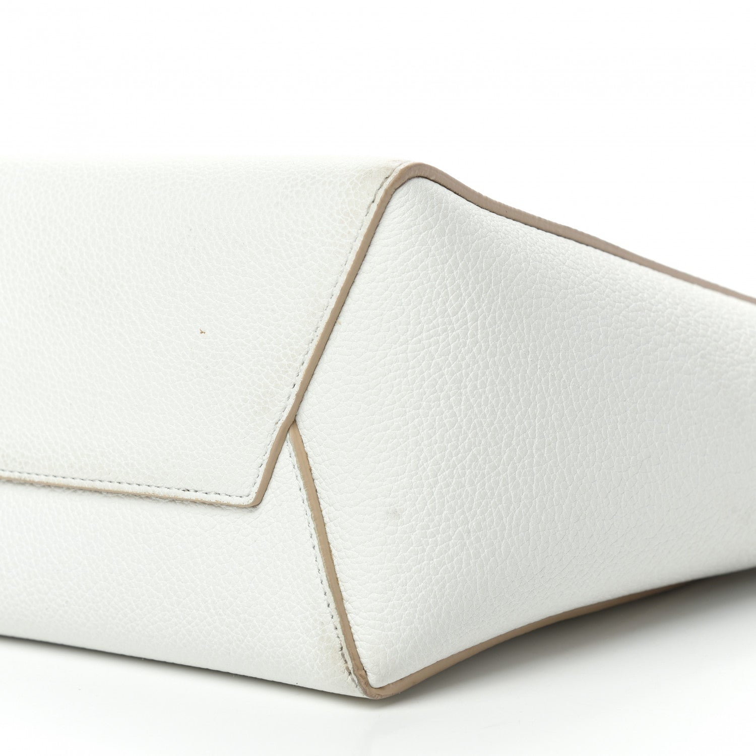 Celine Soft Grained Calfskin Small Sangle Bucket Bag White 7 of 15