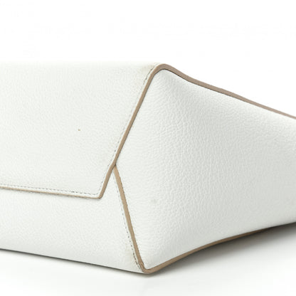 Celine Soft Grained Calfskin Small Sangle Bucket Bag White 7 of 15
