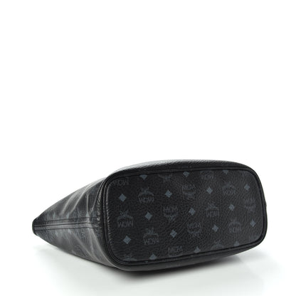 MCM Visetos Dog Bone Shopper Tote Black 4 of 9