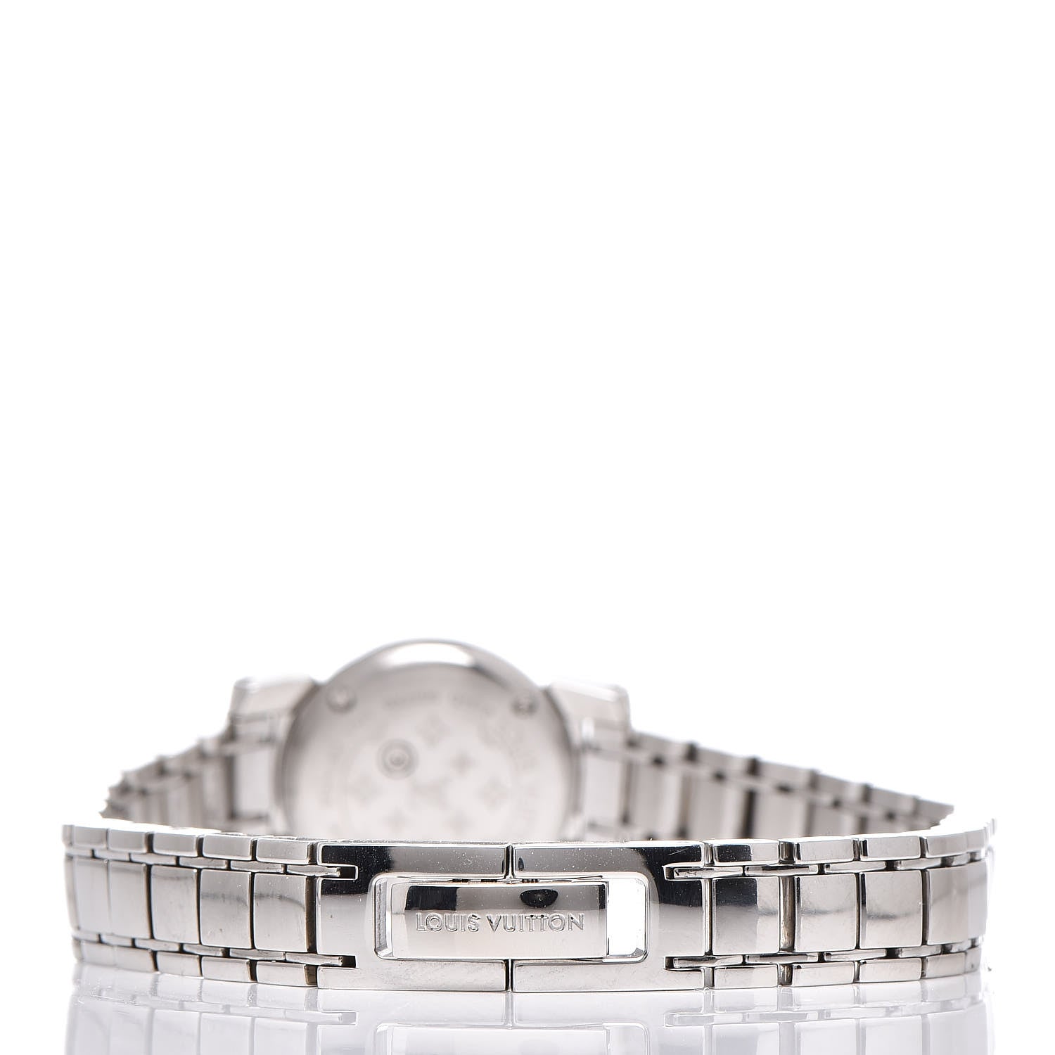 Louis Vuitton Stainless Steel Mother of Pearl 18mm Tambour Bijou Quartz Watch 4 of 9