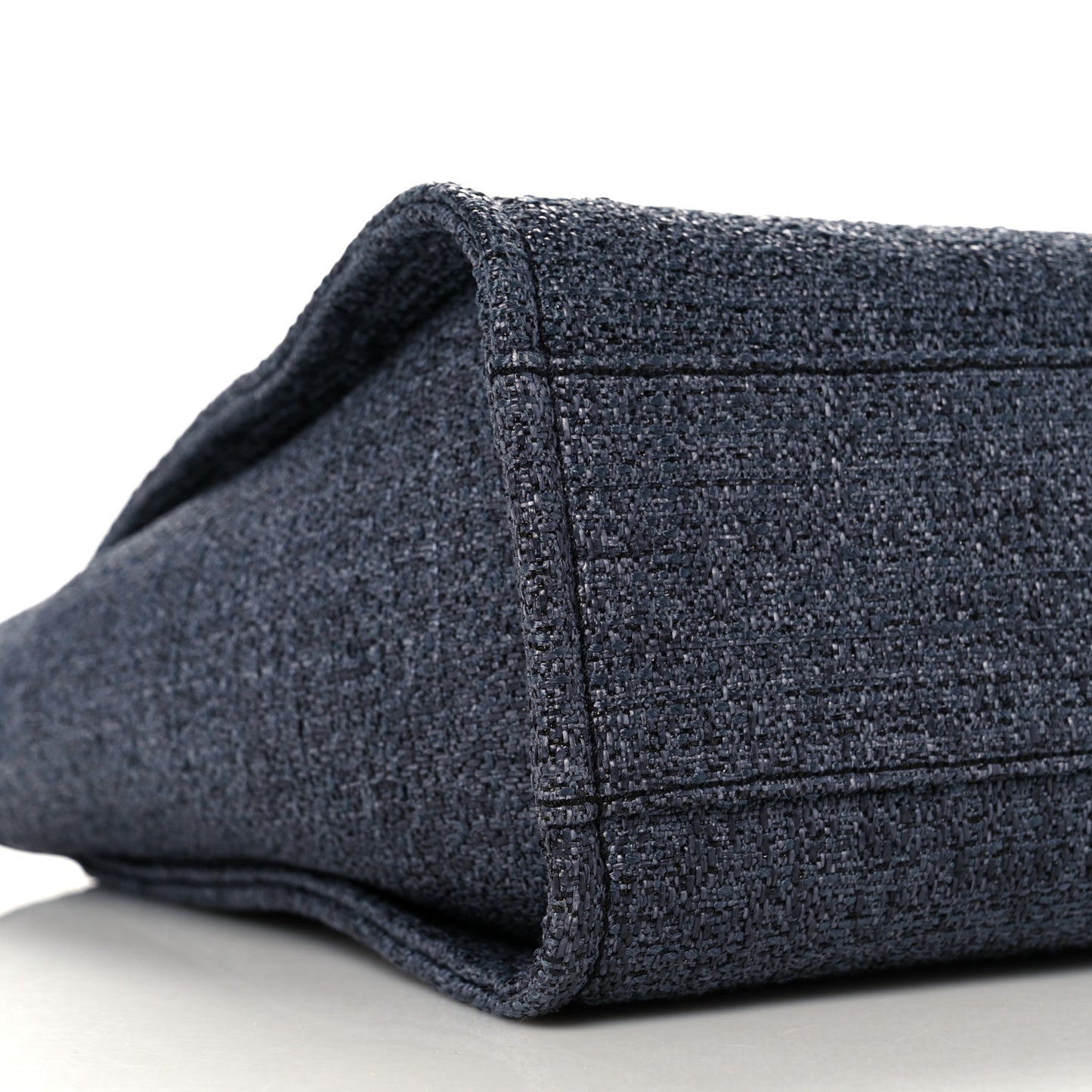 Lurex Boucle Small Deauville Tote Black
