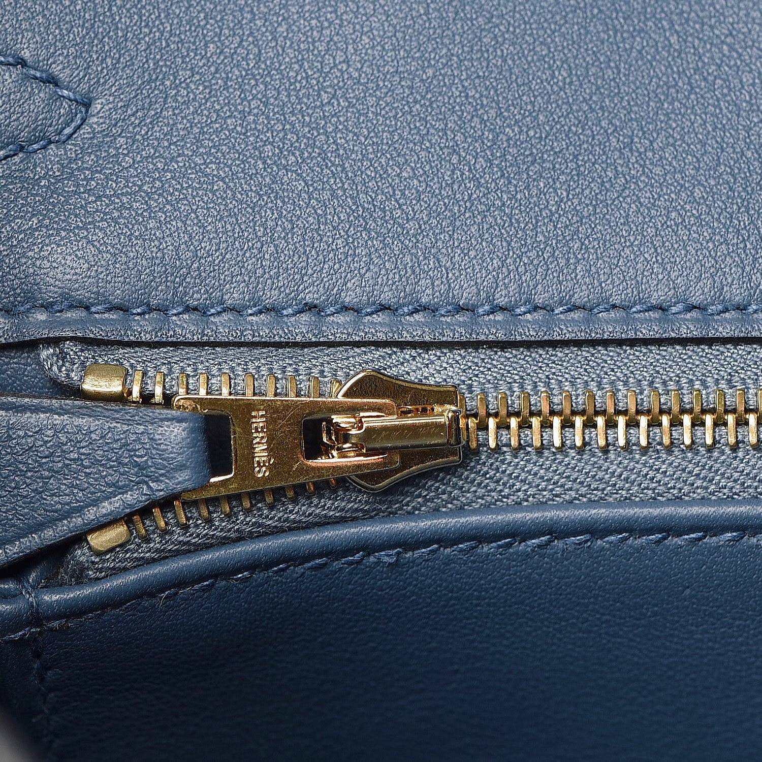 Hermes Swift Birkin 25 Bleu Agate 32 of 33